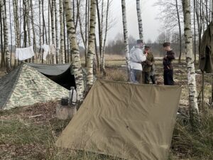 26.01.2021 Gminy Małogoszcz i Sobków. Plan filmowy o żołnierzach wyklętych / Ewa Pociejowska-Gawęda / Radio Kielce