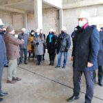 05.02.2021. Umianowice. Budowa Ośrodka Edukacji Przyrodniczej / Marta Gajda / Radio Kielce