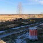 05.02.2021. Umianowice. Budowa Ośrodka Edukacji Przyrodniczej / Marta Gajda / Radio Kielce