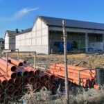 05.02.2021. Umianowice. Budowa Ośrodka Edukacji Przyrodniczej / Marta Gajda / Radio Kielce