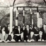 15.02.2021 Kielce. Klasztor na Karczówce. Otwarcie wystawy dotyczącej 30-lecia współpracy w ramach Grupy Wyszehradzkiej / Norbert Orłowicz / Radio Kielce