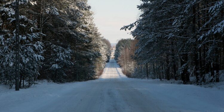 zima, śnieg, droga, mróz / Robert Felczak / Radio Kielce