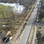 25.02.2021 Skarżysko -Kamienna. Wycinka drzew przy ulicy Piłsudskiego / Jarosław Kubalski / Radio Kielce