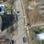 25.02.2021 Skarżysko -Kamienna. Wycinka drzew przy ulicy Piłsudskiego / Jarosław Kubalski / Radio Kielce