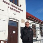 26.02.2021. Piekoszów. Remont budynku Biblioteki Centrum Kultury w Piekoszowie. Na zdjęciu: Zbigniew Piątek - wójt Piekoszowa / piekoszow.pl