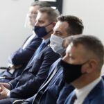 15.02.2021 Kielce. WFOŚiGW. Konferencja w sprawie podpisania porozumień ze świętokrzyskimi samorządami w sprawie realizacji programu „Czyste Powietrze” / Jarosław Kubalski / Radio Kielce