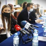 15.02.2021 Kielce. Kielecki Teatr Tańca. Konferencja prasowa przed premierą spektaklu "Wieczór młodych choreografów" / Jarosław Kubalski / Radio Kielce