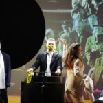 24.02.2021 Kielce. Teatr im. Stefana Żeromskiego. Próba medialna przed premierą sztuki "Klątwa rodziny Kennedych" / Jarosław Kubalski / Radio Kielce