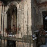 31.01.2021. Lasocin. Zespół pałacowy / Robert Felczak / Radio Kielce