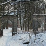 31.01.2021. Lasocin. Zespół pałacowy / Robert Felczak / Radio Kielce