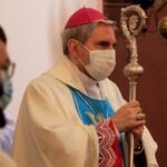 11.02.2021 Sandomierz. Nabożeństwo w kościele Świętego Ducha z okazji Światowego Dnia Chorych. Na zdjęciu: biskup Krzysztof Nitkiewicz / Krzysztof Bujnowicz / Radio Kielce