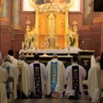 11.02.2021 Sandomierz. Nabożeństwo w kościele Świętego Ducha z okazji Światowego Dnia Chorych / Krzysztof Bujnowicz / Radio Kielce