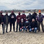 28.02.2021 Bogoria. Akcja charytatywna na rzecz 5-letniego Marcela Wójcika z Rytwian. Morsy ze Staszowa i Ostrowca / Grażyna Szlęzak-Wójcik / Radio Kielce