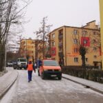 07.02.2021. Ostrowiec Św. Awaria wodociągu na ulicy Kopernika / Emilia Sitarska / Radio Kielce