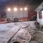 03.02.2021 Koniecmosty. Pożar drewnianego domu / KP PSP w Busku-Zdroju