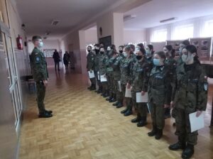 26.02.2021 Staszów. Szkolenie strzeleckich rekrutów / mł. insp. ZS Marek Morawski / Związek Strzelecki "Strzelec"