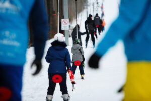 14.02.2021 Kielce. Stok narciarski na Stadionie / Wiktor Taszłow / Radio Kielce