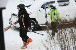 14.02.2021 Kielce. Stok narciarski na Stadionie / Wiktor Taszłow / Radio Kielce