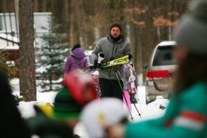 14.02.2021 Kielce. Stok narciarski na Stadionie / Wiktor Taszłow / Radio Kielce