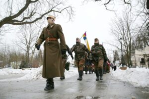 14.02.2021 Kielce. Uroczystości w rocznicę powstania Armii Krajowej / Wiktor Taszłow / Radio Kielce