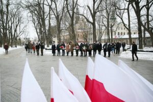 14.02.2021 Kielce. Uroczystości w rocznicę powstania Armii Krajowej / Wiktor Taszłow / Radio Kielce