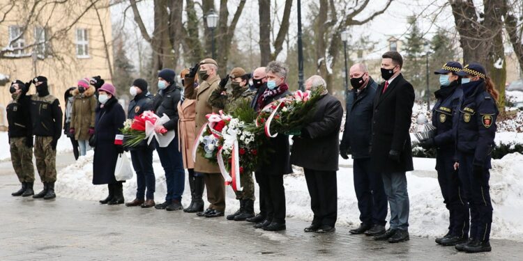 14.02.2021 Kielce. Uroczystości w rocznicę powstania Armii Krajowej / Wiktor Taszłow / Radio Kielce