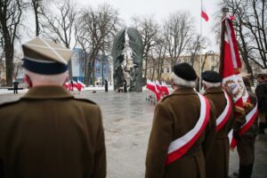 14.02.2021 Kielce. Uroczystości w rocznicę powstania Armii Krajowej / Wiktor Taszłow / Radio Kielce