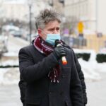 14.02.2021 Kielce. Uroczystości w rocznicę powstania Armii Krajowej. Na zdjęciu: Krzysztof Słoń - senator / Wiktor Taszłow / Radio Kielce