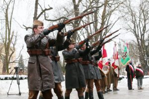 14.02.2021 Kielce. Uroczystości w rocznicę powstania Armii Krajowej / Wiktor Taszłow / Radio Kielce