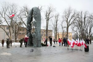 14.02.2021 Kielce. Uroczystości w rocznicę powstania Armii Krajowej / Wiktor Taszłow / Radio Kielce