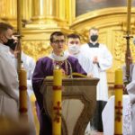 17.02.2021 Kielce. Bazylika katedralna. Msza święta w Środę Popielcową / Wiktor Taszłow / Radio Kielce