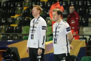 18.02.2021. Kielce. Liga Mistrzów. Mecz Łomża Vive Kielce - Elverum Handball / Wiktor Taszłow / Radio Kielce