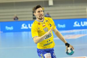 18.02.2021. Kielce. Liga Mistrzów. Mecz Łomża Vive Kielce - Elverum Handball / Wiktor Taszłow / Radio Kielce