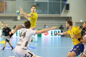 18.02.2021. Kielce. Liga Mistrzów. Mecz Łomża Vive Kielce - Elverum Handball / Wiktor Taszłow / Radio Kielce