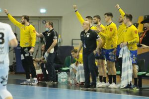 18.02.2021. Kielce. Liga Mistrzów. Mecz Łomża Vive Kielce - Elverum Handball / Wiktor Taszłow / Radio Kielce