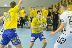 18.02.2021. Kielce. Liga Mistrzów. Mecz Łomża Vive Kielce - Elverum Handball / Wiktor Taszłow / Radio Kielce