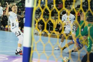 18.02.2021. Kielce. Liga Mistrzów. Mecz Łomża Vive Kielce - Elverum Handball / Wiktor Taszłow / Radio Kielce