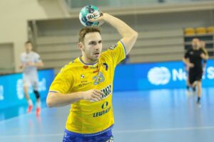 18.02.2021. Kielce. Liga Mistrzów. Mecz Łomża Vive Kielce - Elverum Handball / Wiktor Taszłow / Radio Kielce