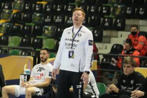 18.02.2021. Kielce. Liga Mistrzów. Mecz Łomża Vive Kielce - Elverum Handball / Wiktor Taszłow / Radio Kielce