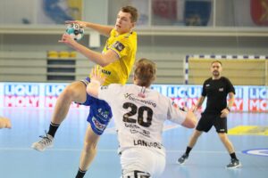 18.02.2021. Kielce. Liga Mistrzów. Mecz Łomża Vive Kielce - Elverum Handball / Wiktor Taszłow / Radio Kielce