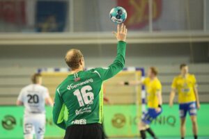 18.02.2021. Kielce. Liga Mistrzów. Mecz Łomża Vive Kielce - Elverum Handball / Wiktor Taszłow / Radio Kielce