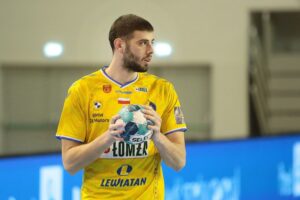 18.02.2021. Kielce. Liga Mistrzów. Mecz Łomża Vive Kielce - Elverum Handball / Wiktor Taszłow / Radio Kielce