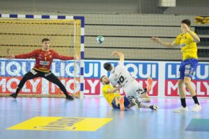 18.02.2021. Kielce. Liga Mistrzów. Mecz Łomża Vive Kielce - Elverum Handball / Wiktor Taszłow / Radio Kielce