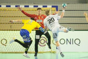 18.02.2021. Kielce. Liga Mistrzów. Mecz Łomża Vive Kielce - Elverum Handball / Wiktor Taszłow / Radio Kielce