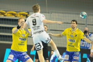 18.02.2021. Kielce. Liga Mistrzów. Mecz Łomża Vive Kielce - Elverum Handball / Wiktor Taszłow / Radio Kielce