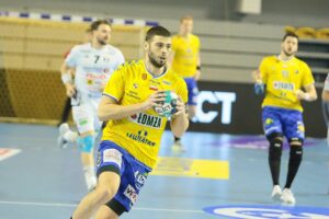 18.02.2021. Kielce. Liga Mistrzów. Mecz Łomża Vive Kielce - Elverum Handball / Wiktor Taszłow / Radio Kielce