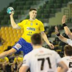 18.02.2021. Kielce. Liga Mistrzów. Mecz Łomża Vive Kielce - Elverum Handball / Wiktor Taszłow / Radio Kielce