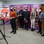 27.02.2021. Kielce. Konferencja Federacji Młodych Socjaldemokratów. Przemawia Jakub Pietrzak - wiceprzewodniczący FMS / Wiktor Taszłow / Radio Kielce