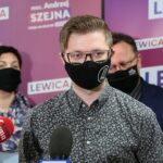 27.02.2021. Kielce. Konferencja Federacji Młodych Socjaldemokratów. Przemawia Marcin Cedro / Wiktor Taszłow / Radio Kielce