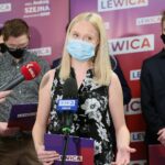 27.02.2021. Kielce. Konferencja Federacji Młodych Socjaldemokratów. Przemawia Katarzyna Długosz / Wiktor Taszłow / Radio Kielce